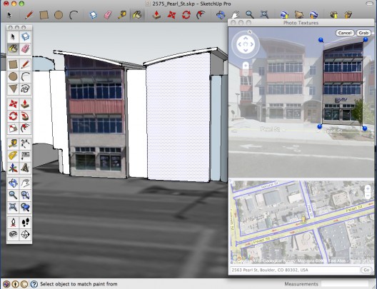 Photo Texture window in SketchUp 7.1 on a Mac