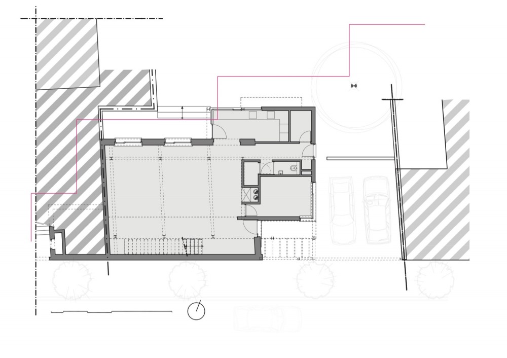 Franken House - Bekhor Architecte ground floor plan