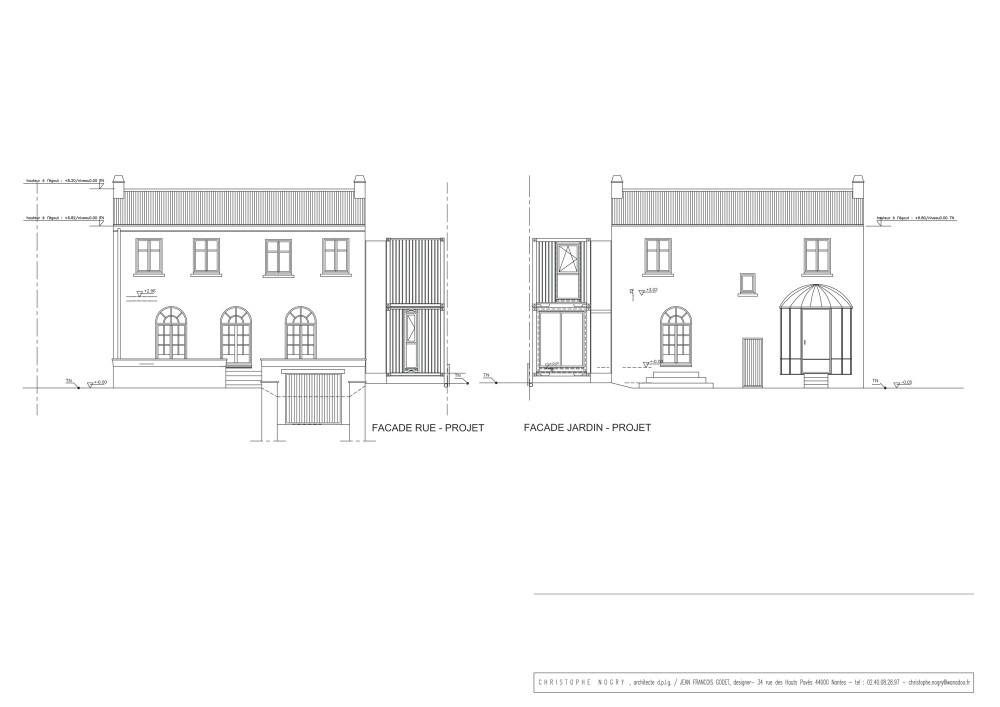 House extension - Christophe Nogry elevations