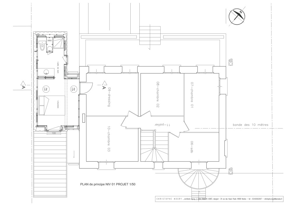 House extension - Christophe Nogry second floor plan