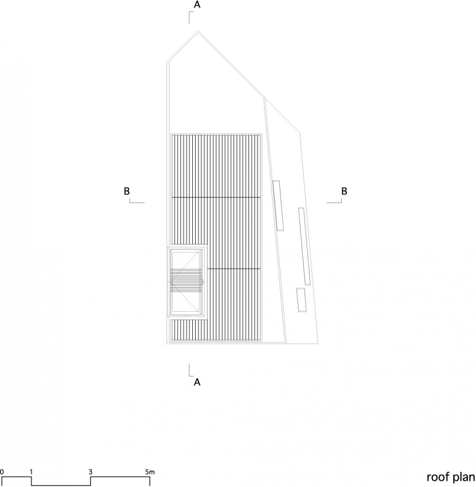 House in Matsubara - Ken'ichi Otani Architects roof plan