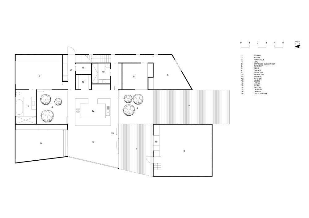 Allens Rivulet House - Room11 ground floor plan