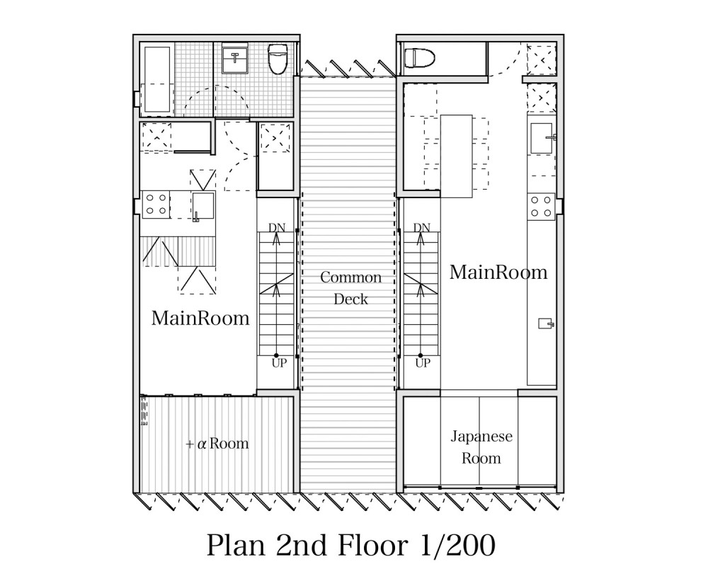 TTN House - Miyahara Architect Office second floor plan