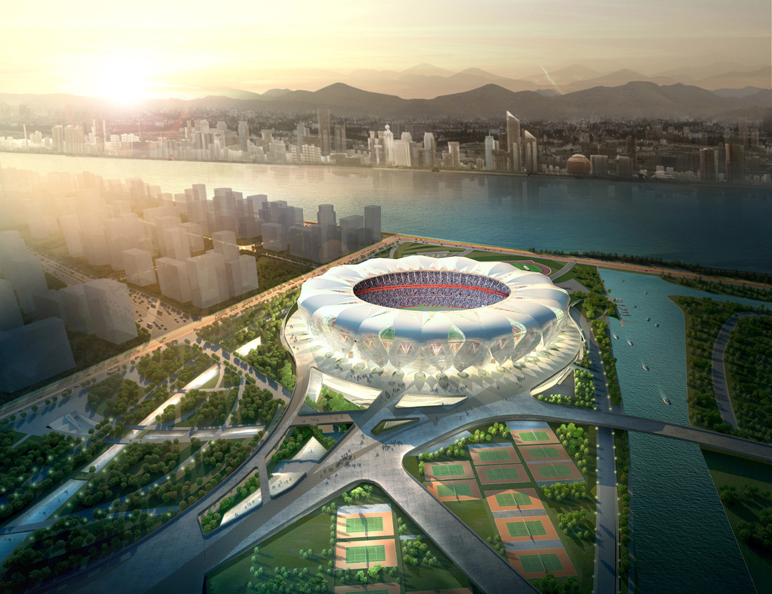 Hangzhou Olympic Sports Center Stadium 杭州奥林匹克体育中心