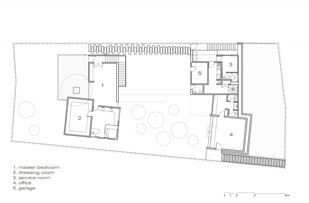 Torres House - GLR Arquitectos basement plan