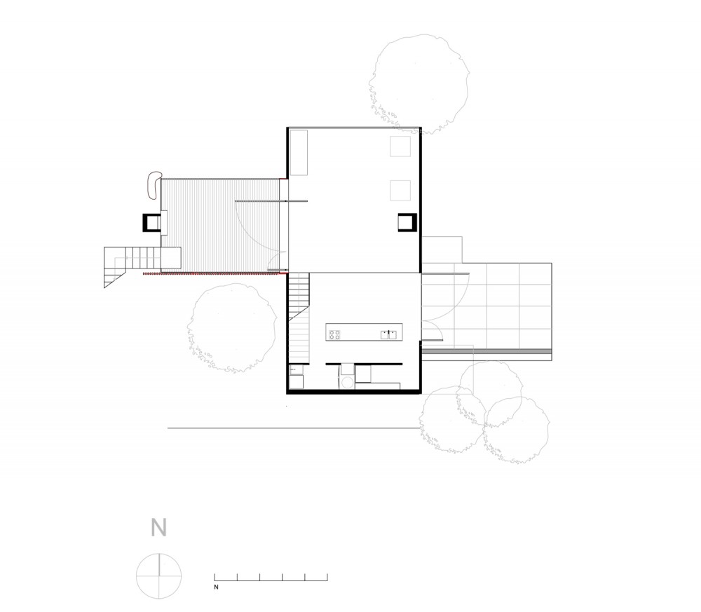 Bonnet Hill House - Dock4 Architecture ground floor plan