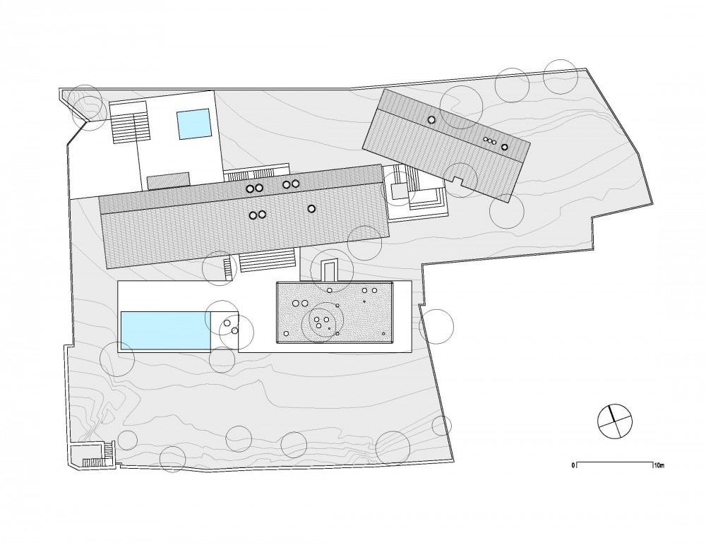 House in the Woods - Parque Humano roof plan