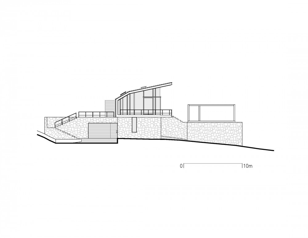 House in the Woods - Parque Humano west elevation