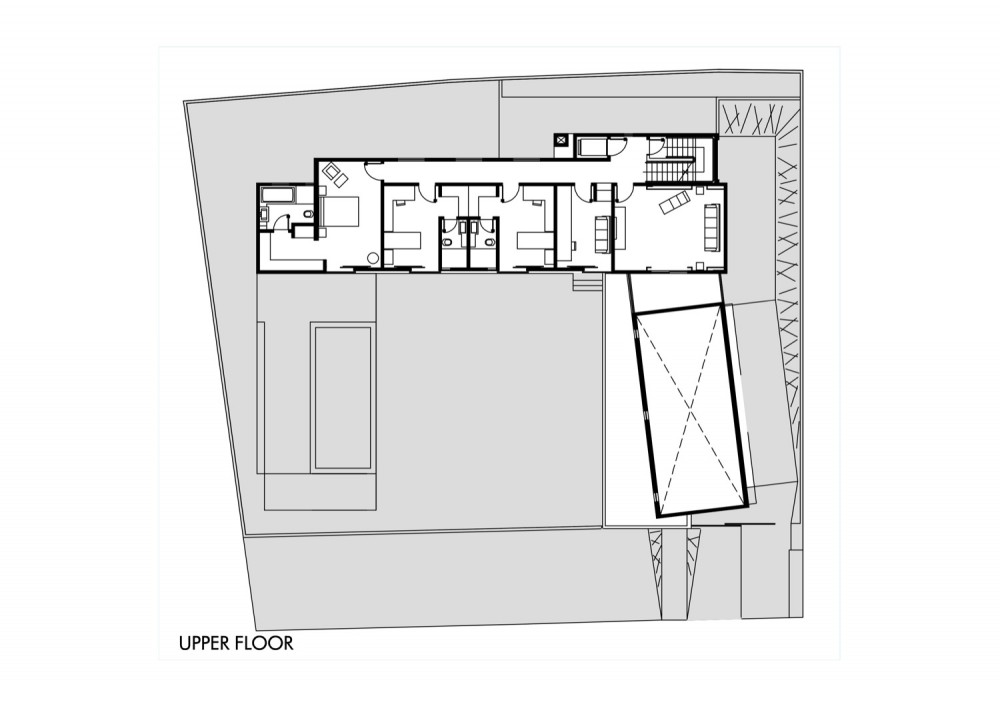 House - Casa GB - MMEB Architects upper floor plan